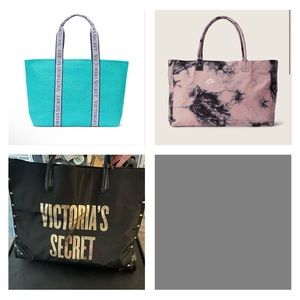 Three Victorias Secret totes